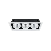Светильник светодиодный карданный 3x30W 3000K | 7200Lm Белый | FL-LED Grille-111-3 | - FOTON LIGHTING