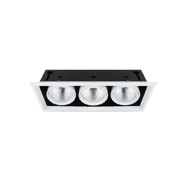 Светильник светодиодный карданный 3x30W 3000K | 7200Lm Белый | FL-LED Grille-111-3 | - FOTON LIGHTING