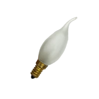 Лампа накаливания декоративная 60W/3000K E14 | Матовая | DECOR С35 FLAME FR | - FOTON LIGHTING