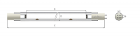 Лампа амальгамная LightBest ДБ 350 325W 3,2A (DB 350)