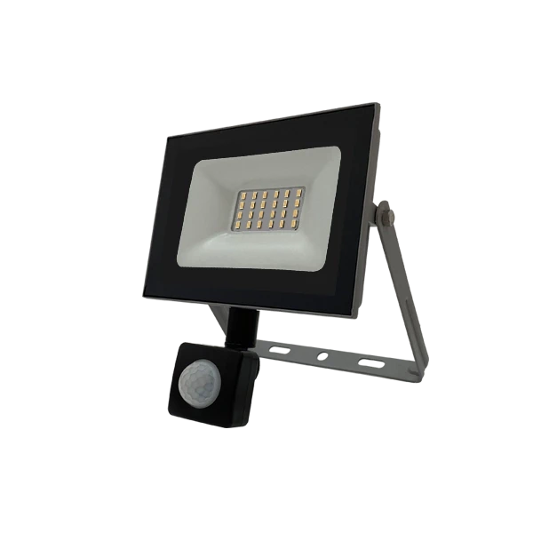 Прожектор светодиодный с датчиком 20W/4200К SENSOR (СЕРЫЙ) 220-240В 1700Лм 122x143x45мм - FOTON LIGHTING