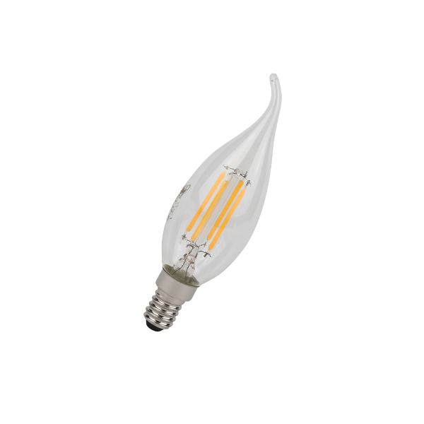 Лампа светодиодная филаментная 5W/6500K (=60W) E14 | Свеча на ветру | LED STAR 5Y FILAMENT | - OSRAM