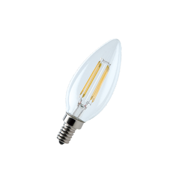 Лампа светодиодная филаментная Свеча 7.5W/3000К (=75W) E14 220-240V | FL-LED Filament C35 | - FOTON LIGHTING