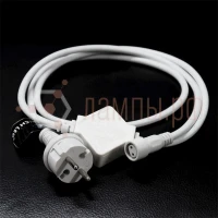Блок питания для статичной и мерцающей гирлянд 220V 2A IP65 БЕЛЫЙ (для 1-10 штук) - RICH LED